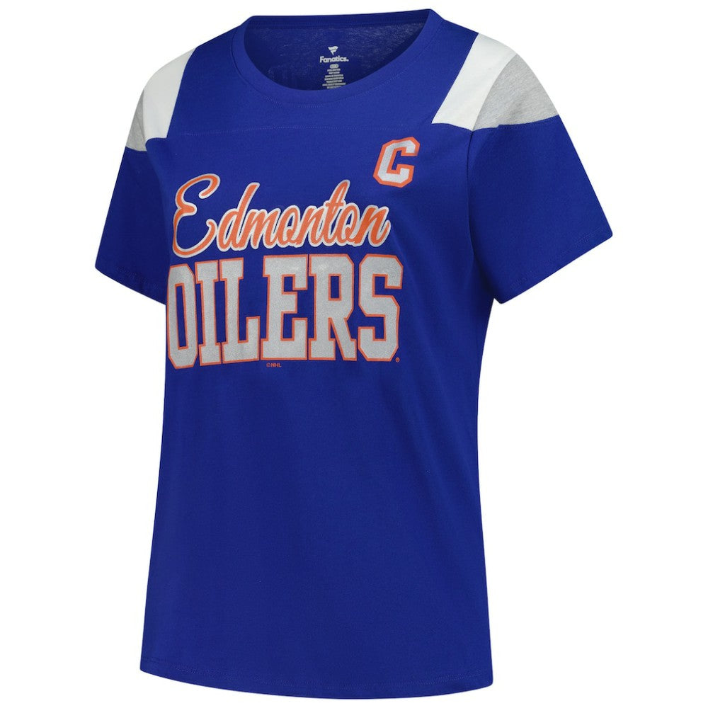 Connor McDavid Edmonton Oilers Fanatics Women's Plus Size Name & Number Scoop Neck T-Shirt - Royal | Fanatics discount
