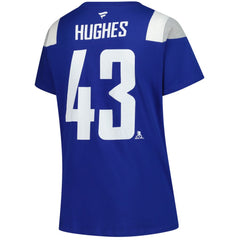 Quinn Hughes Vancouver Canucks Fanatics Women's Plus Size Name & Number Scoop Neck T-Shirt - Royal | Fanatics on sale
