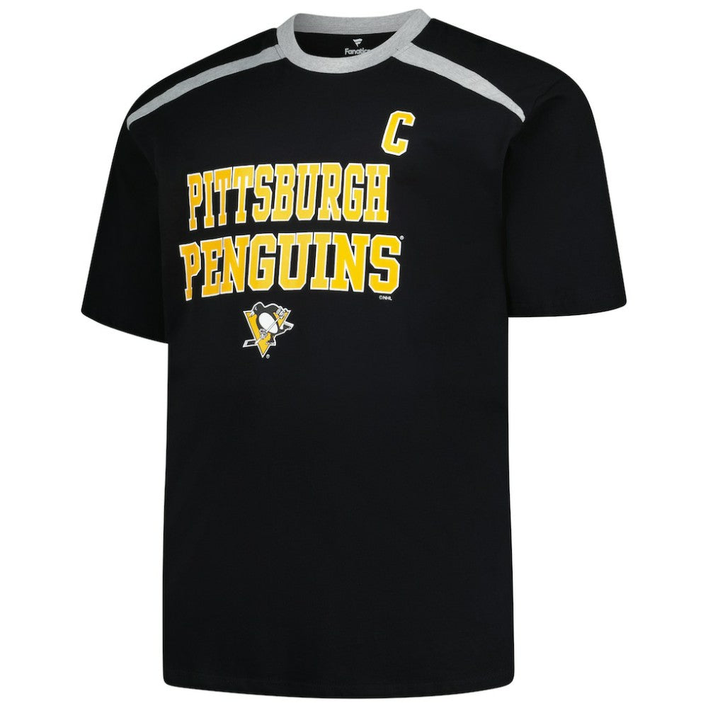 Sidney Crosby Pittsburgh Penguins Profile Big & Tall Name & Number T-Shirt - Black | NHL near me