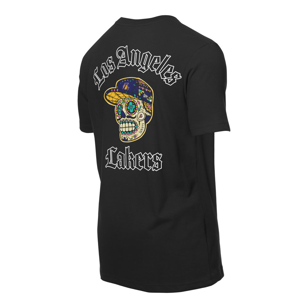 New Era Los Angeles Lakers Sugar Skulls T-Shirt Black