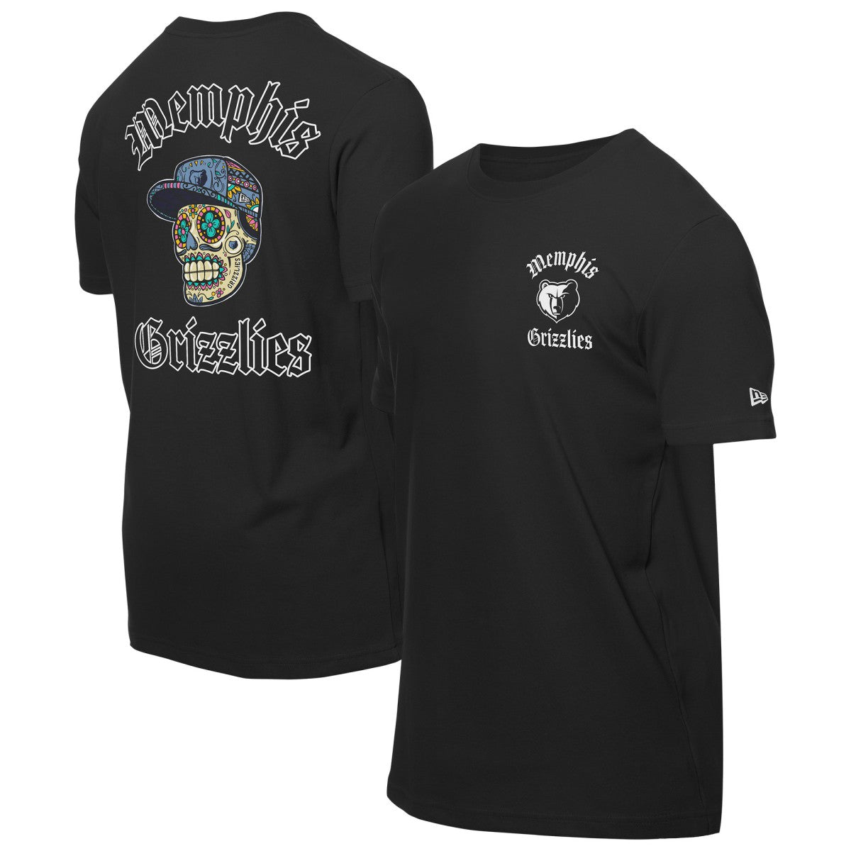 New Era Memphis Grizzlies Sugar Skulls T-Shirt Black