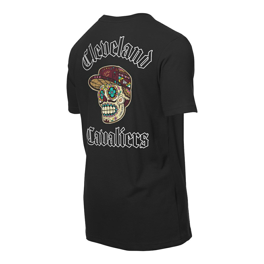 New Era Cleveland Cavaliers Sugar Skulls T-Shirt Black