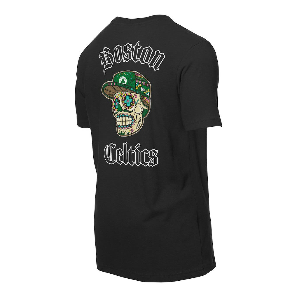 New Era Boston Celtics Sugar Skulls T-Shirt Black