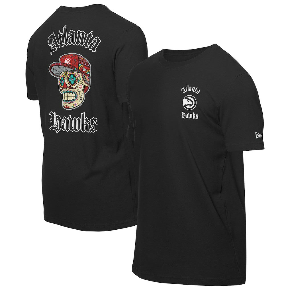 New Era Atlanta Hawks Sugar Skulls T-Shirt Black