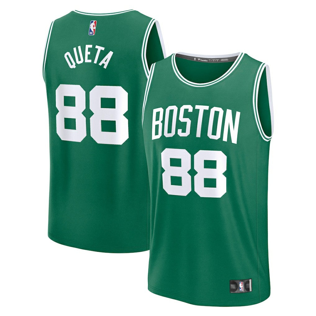 Fanatics Neemias Queta Boston Celtics Fast Break Replica Player Jersey Icon Edition Kelly Green