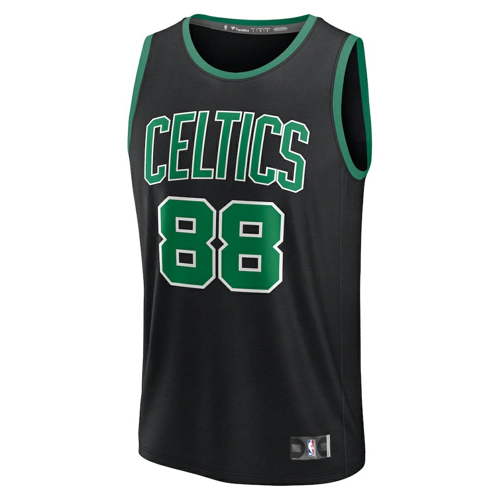 Fanatics Neemias Queta Boston Celtics Fast Break Replica Player Jersey Statement Edition Black