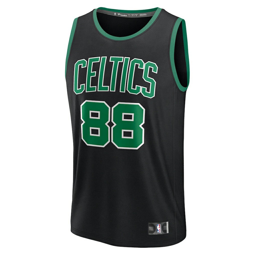 Fanatics Neemias Queta Boston Celtics Fast Break Replica Player Jersey Statement Edition Black