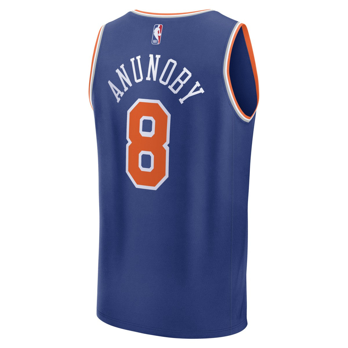 Fanatics OG Anunoby New York Knicks Fast Break Replica Player Jersey Icon Edition Blue