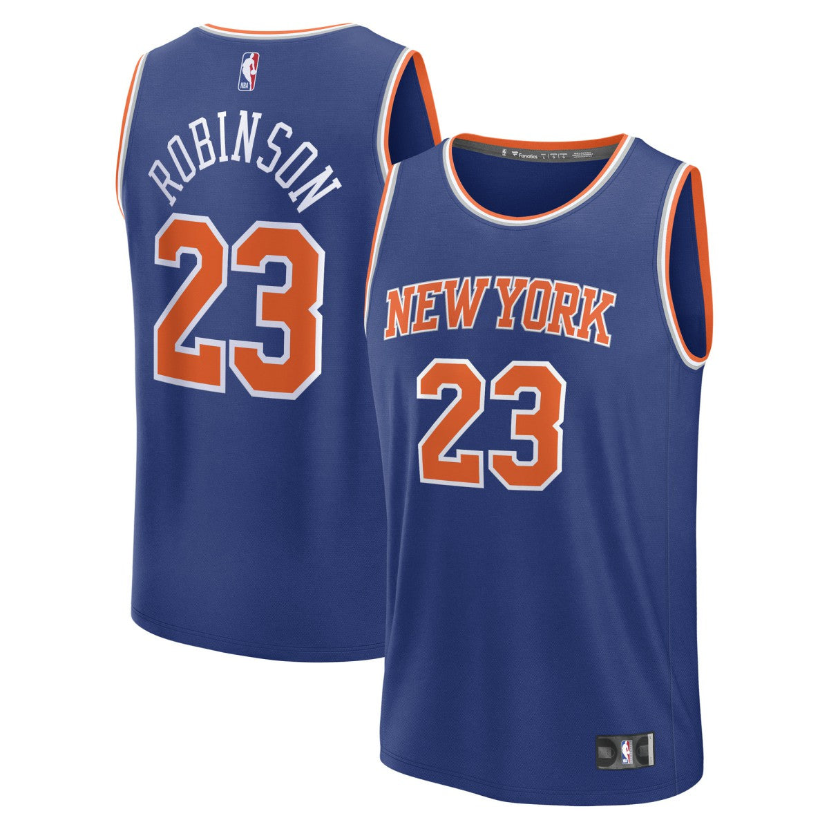 Fanatics Mitchell Robinson New York Knicks Fast Break Replica Player Jersey Icon Edition Blue