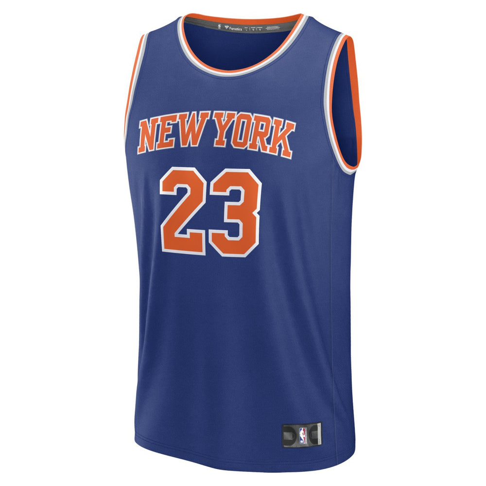 Fanatics Mitchell Robinson New York Knicks Fast Break Replica Player Jersey Icon Edition Blue
