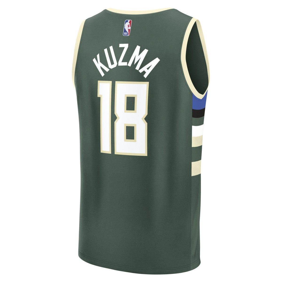 Fanatics Kyle Kuzma Milwaukee Bucks Fast Break Replica Player Jersey Icon Edition Hunter Green