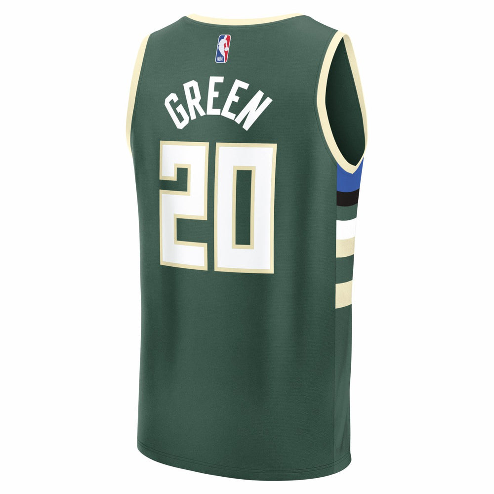 Fanatics A.J. Green Milwaukee Bucks Fast Break Replica Player Jersey Icon Edition Hunter Green