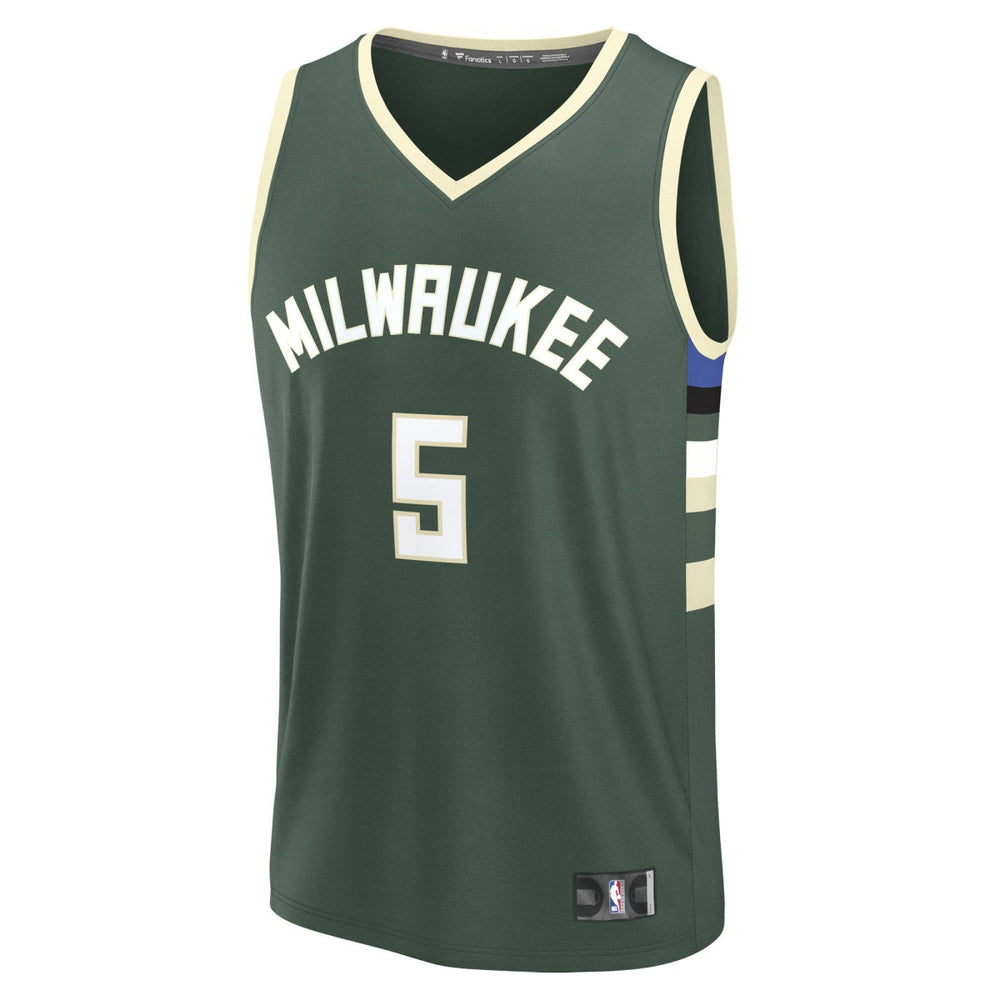 Fanatics Gary Trent Jr. Milwaukee Bucks Fast Break Replica Player Jersey Icon Edition Hunter Green