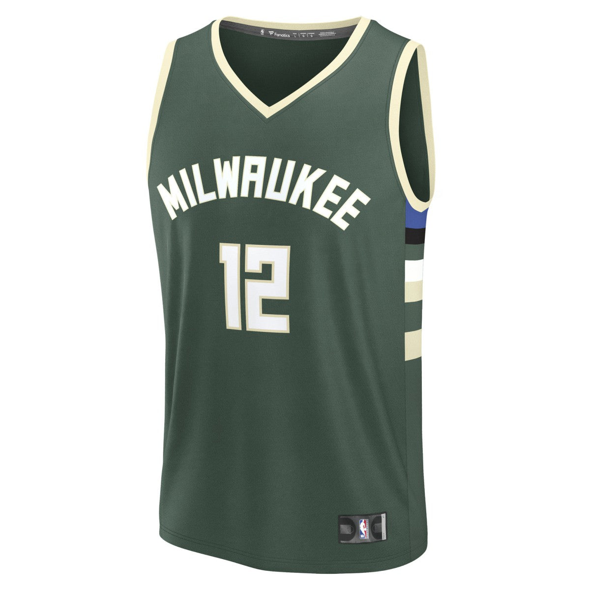 Fanatics Taurean Prince Milwaukee Bucks Fast Break Replica Player Jersey Icon Edition Hunter Green
