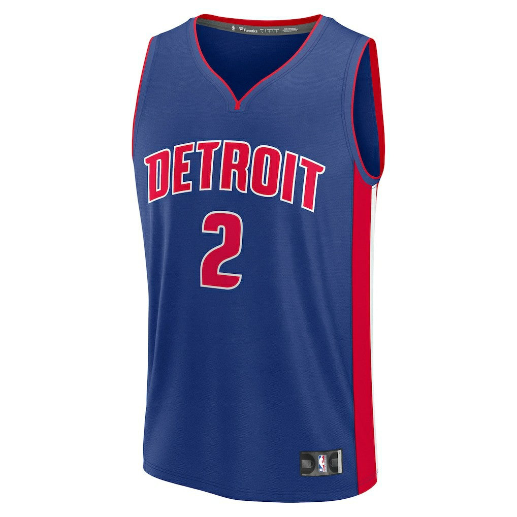 Fanatics Cade Cunningham Detroit Pistons Fast Break Replica Player Jersey Icon Editi- Blue