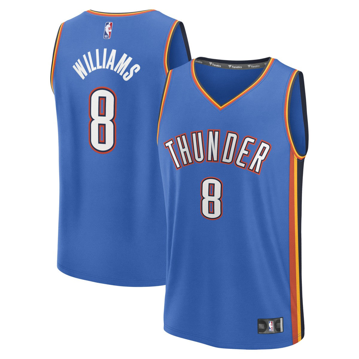 Fanatics Jalen Williams Oklahoma City Thunder Fast Break Replica Player Jersey Icon Edition Blue