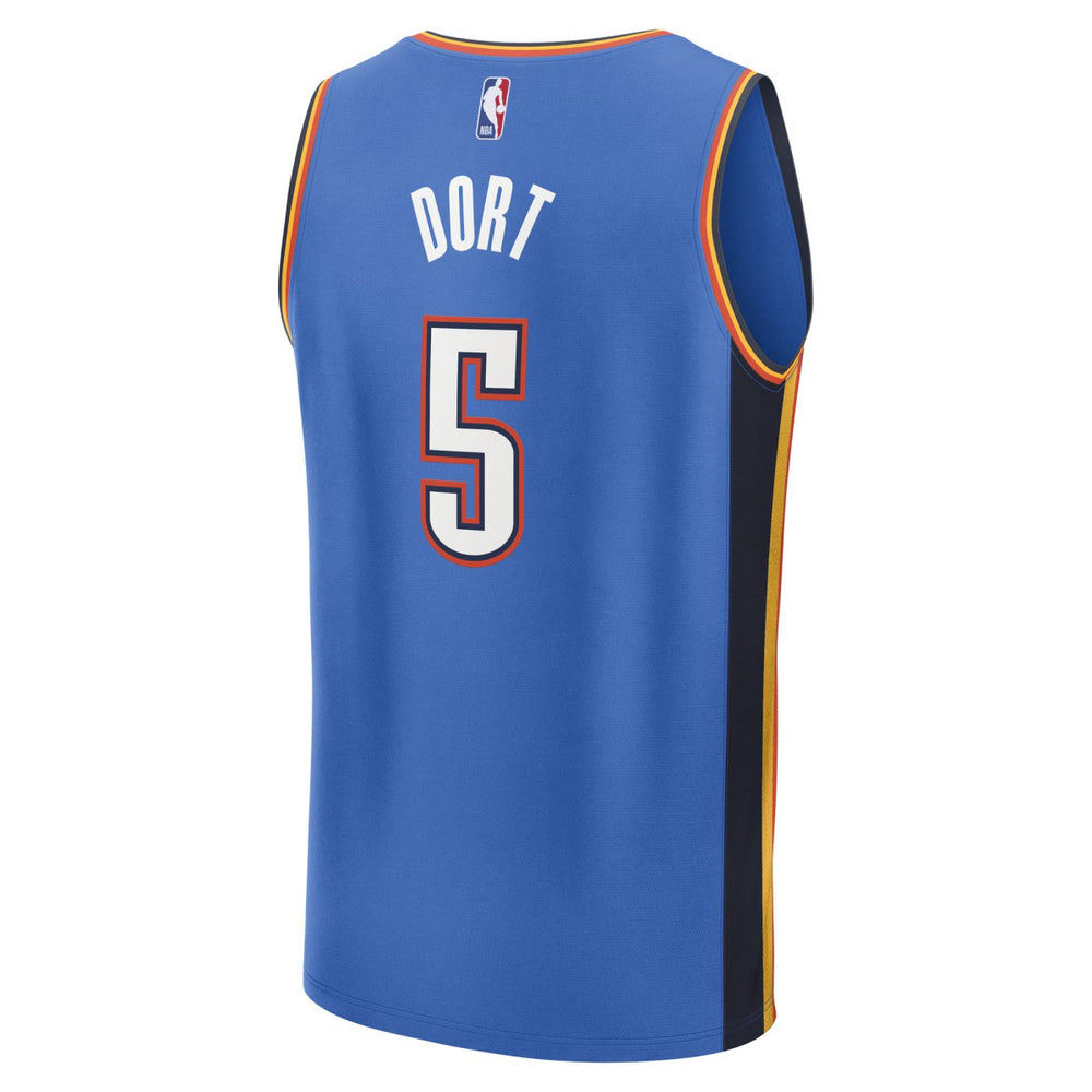 Fanatics Luguentz Dort Oklahoma City Thunder Fast Break Replica Player Jersey Icon Edition Blue