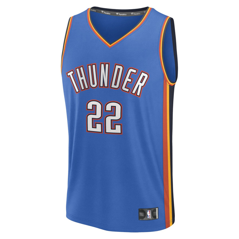 Fanatics Cason Wallace Oklahoma City Thunder Fast Break Replica Player Jersey Icon Edition Blue