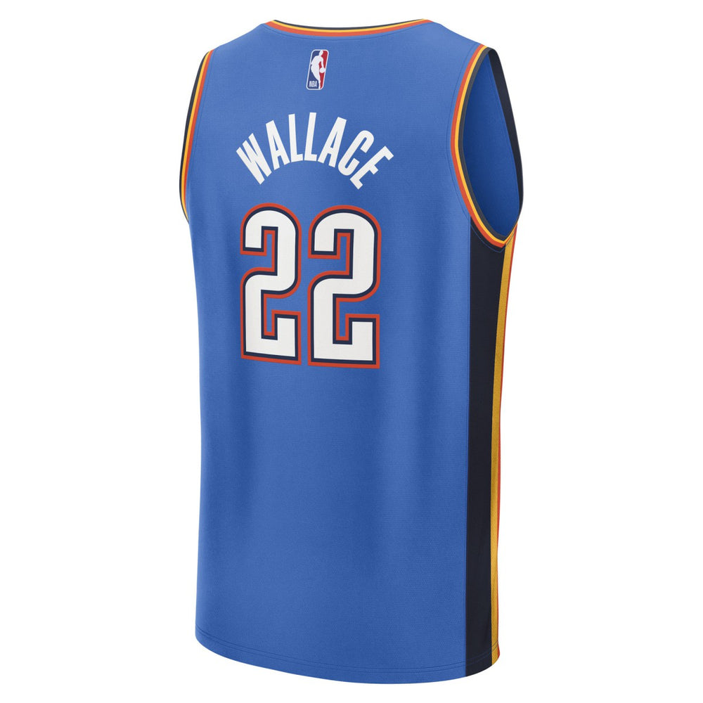 Fanatics Cason Wallace Oklahoma City Thunder Fast Break Replica Player Jersey Icon Edition Blue