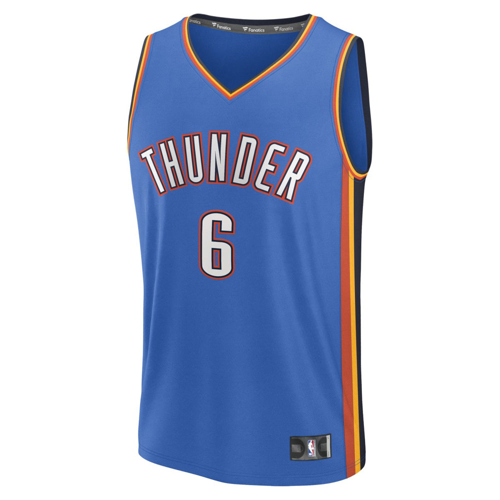 Fanatics Jaylin Williams Oklahoma City Thunder Fast Break Replica Player Jersey Icon Edition Blue