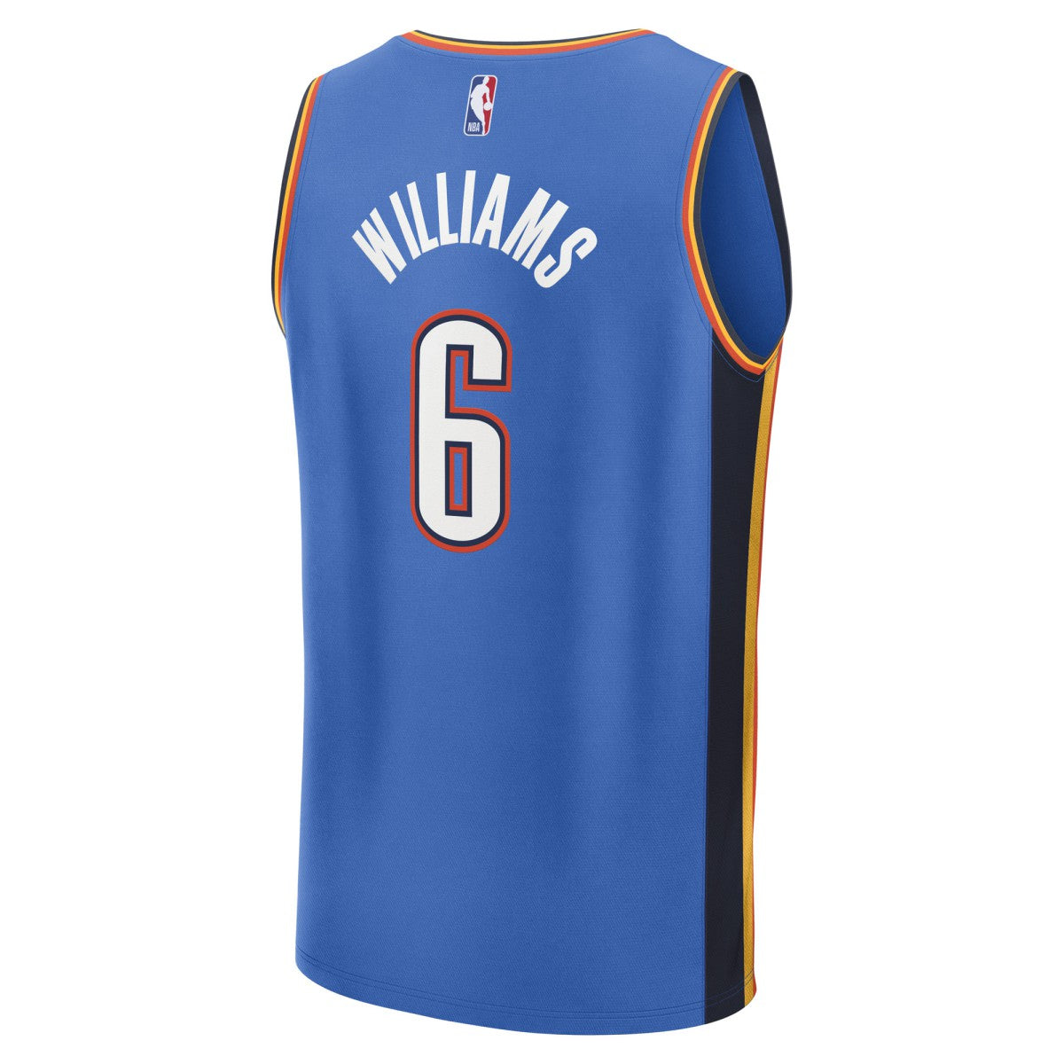 Fanatics Jaylin Williams Oklahoma City Thunder Fast Break Replica Player Jersey Icon Edition Blue