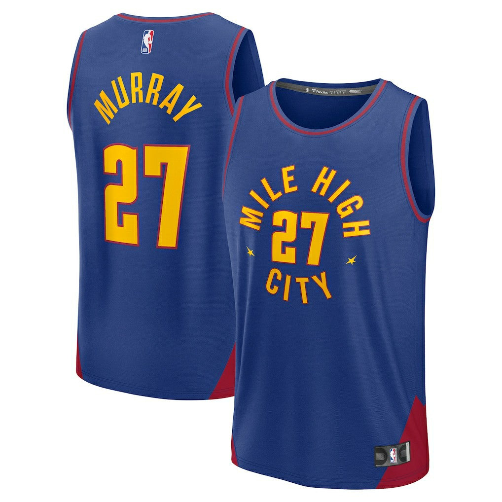 Fanatics Jamal Murray Denver Nuggets Fast Break Replica Player Jersey Statement Editi- Blue