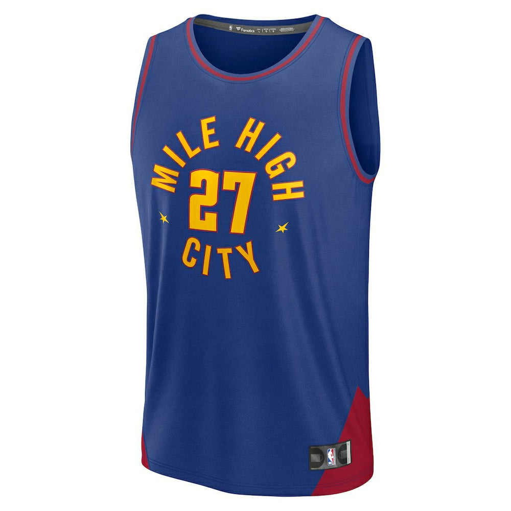 Fanatics Jamal Murray Denver Nuggets Fast Break Replica Player Jersey Statement Editi- Blue