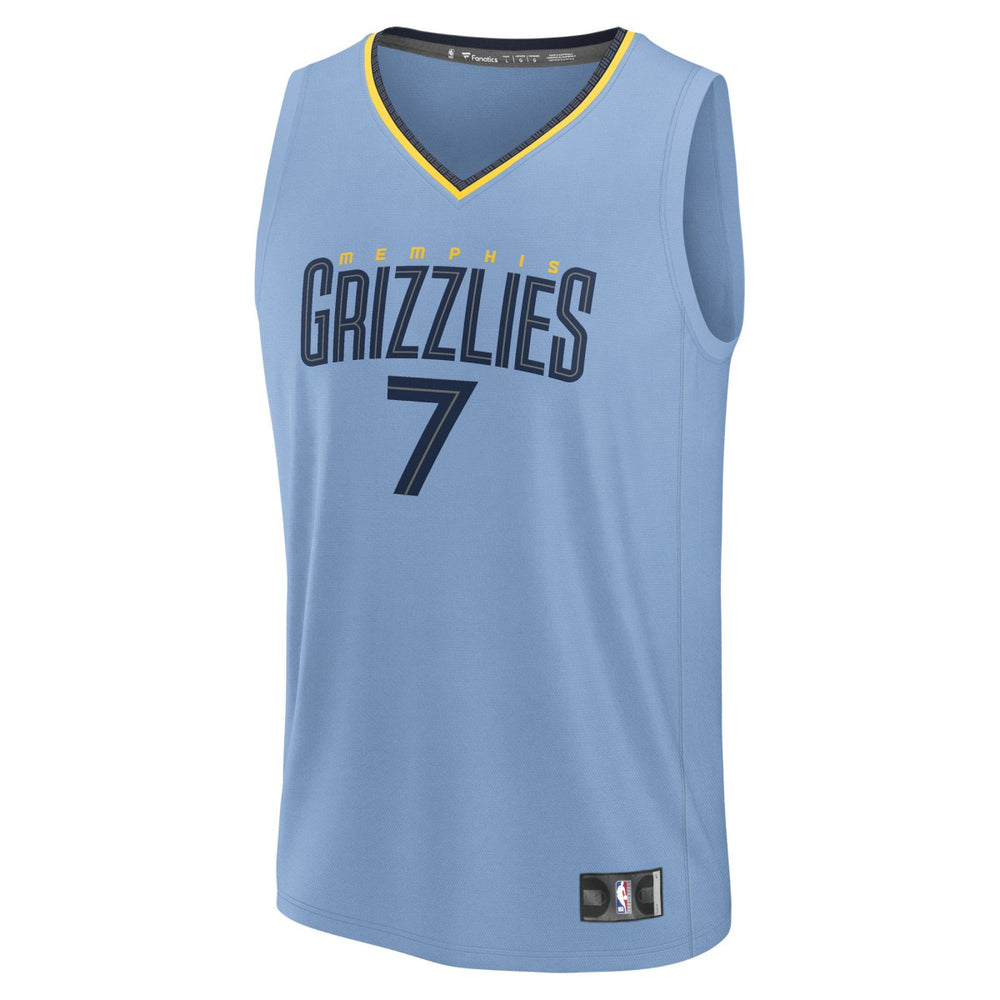Fanatics Santi Aldama Memphis Grizzlies Fast Break Replica Player Jersey Statement Edition Light Blue
