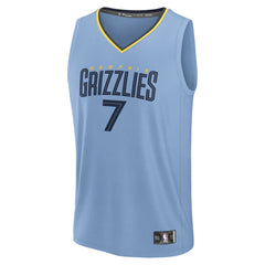 Fanatics Santi Aldama Memphis Grizzlies Fast Break Replica Player Jersey Statement Edition Light Blue