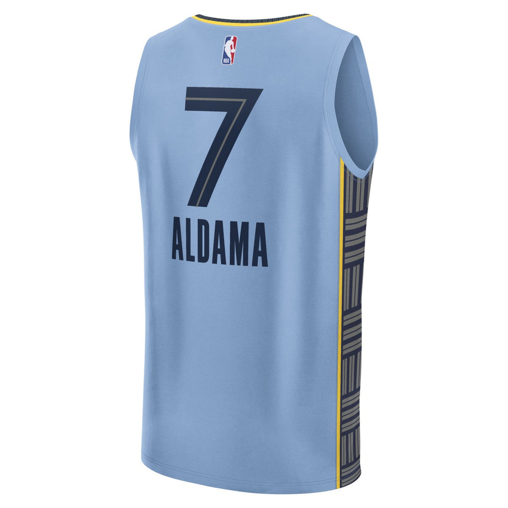 Fanatics Santi Aldama Memphis Grizzlies Fast Break Replica Player Jersey Statement Edition Light Blue