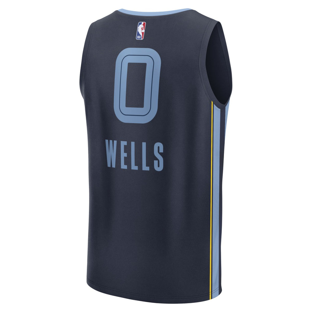Fanatics Jaylen Wells Memphis Grizzlies Fast Break Replica Player Jersey Icon Edition Navy