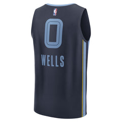Fanatics Jaylen Wells Memphis Grizzlies Fast Break Replica Player Jersey Icon Edition Navy