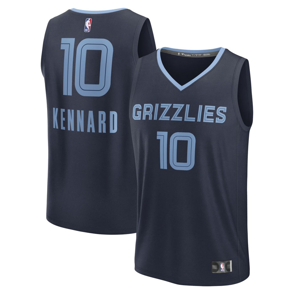 Fanatics Luke Kennard Memphis Grizzlies Fast Break Replica Player Jersey Icon Edition Navy