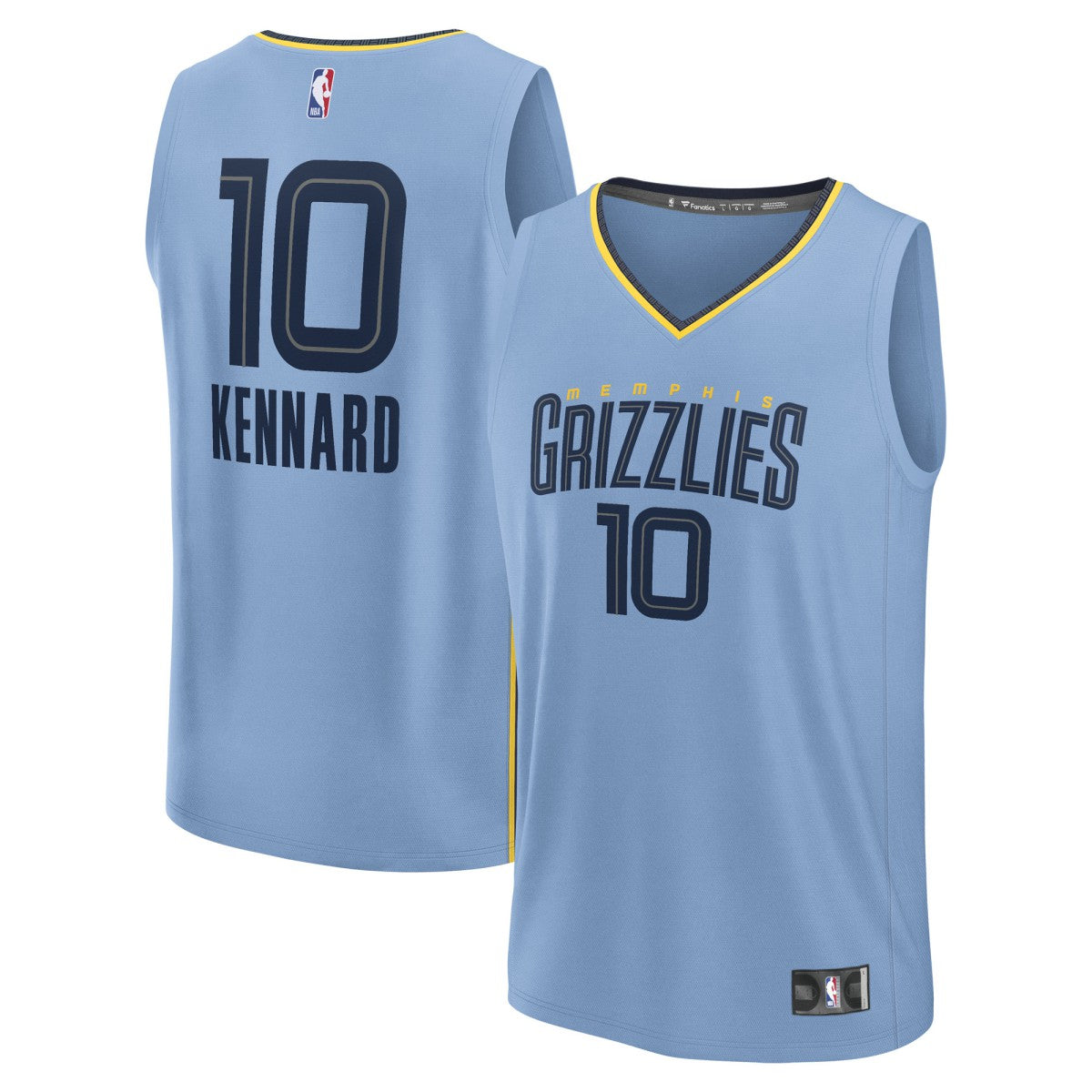 Fanatics Luke Kennard Memphis Grizzlies Fast Break Replica Player Jersey Statement Edition Light Blue