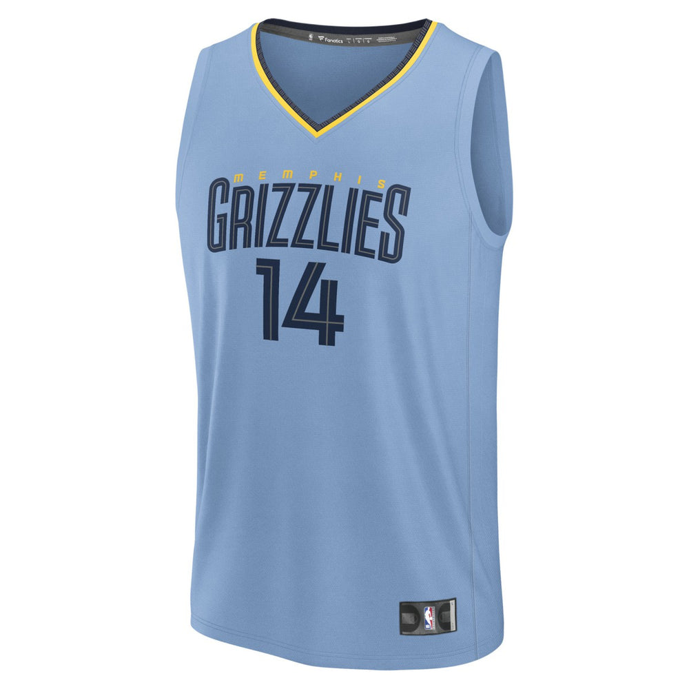 Fanatics Zach Edey Memphis Grizzlies Fast Break Replica Player Jersey Statement Edition Light Blue