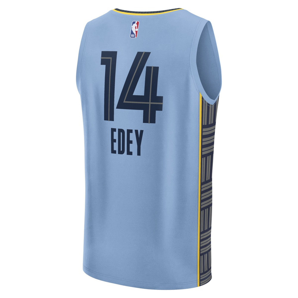 Fanatics Zach Edey Memphis Grizzlies Fast Break Replica Player Jersey Statement Edition Light Blue