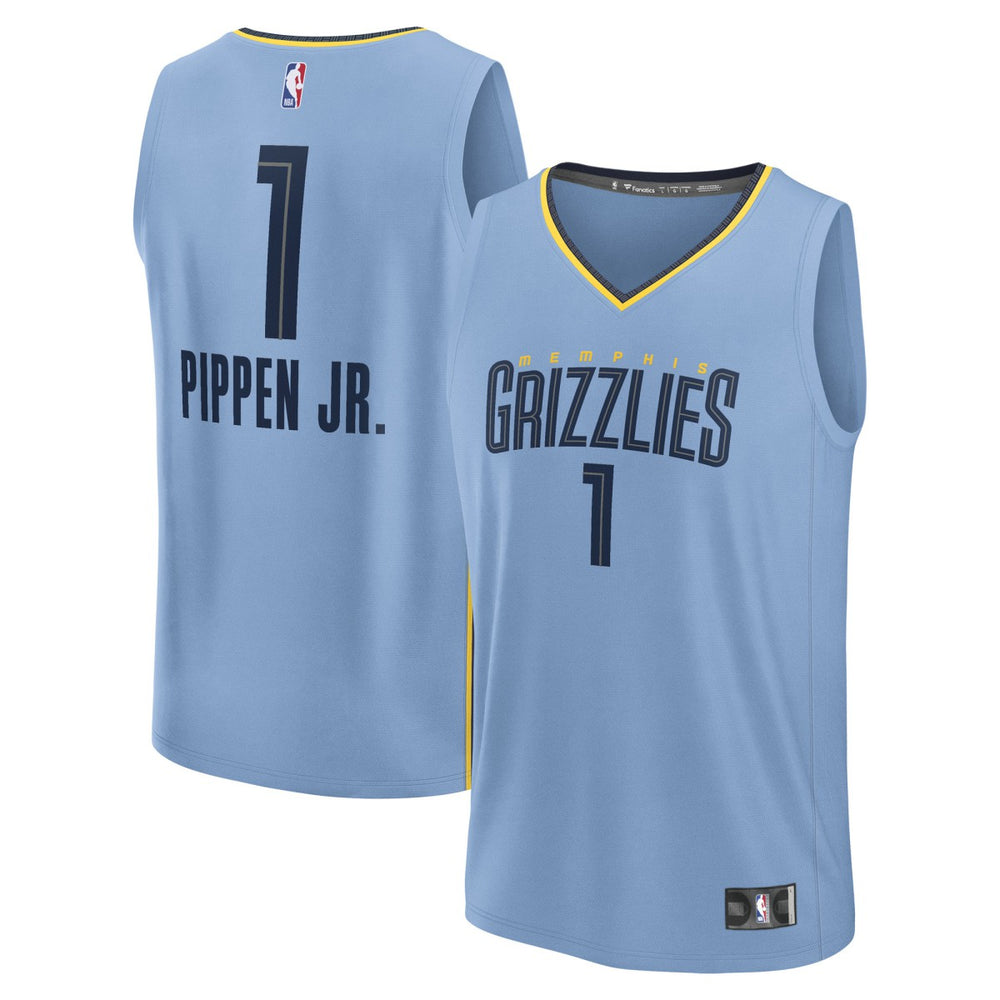 Fanatics Scotty Pippen Jr. Memphis Grizzlies Fast Break Replica Player Jersey Statement Edition Light Blue