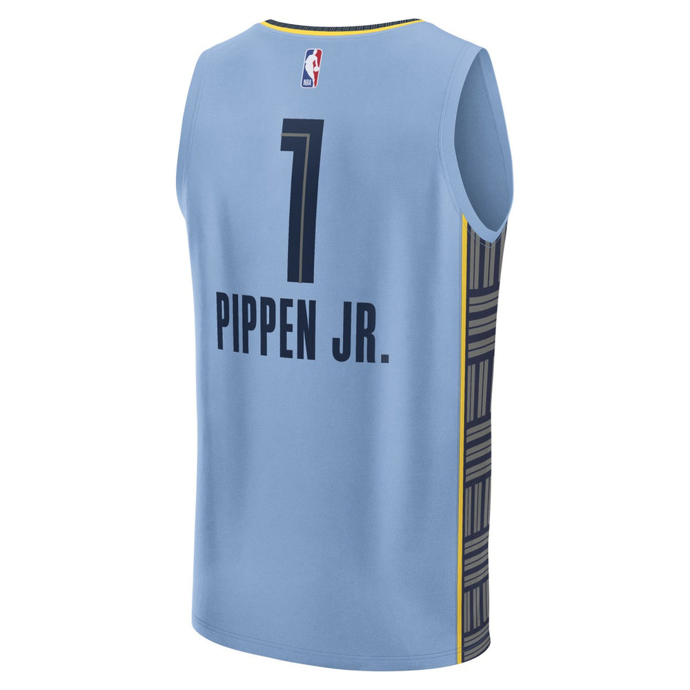 Fanatics Scotty Pippen Jr. Memphis Grizzlies Fast Break Replica Player Jersey Statement Edition Light Blue