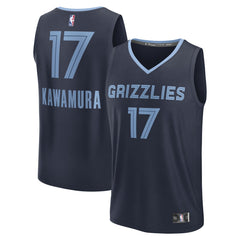 Fanatics Yuki Kawamura Memphis Grizzlies Fast Break Replica Player Jersey Icon Edition Navy
