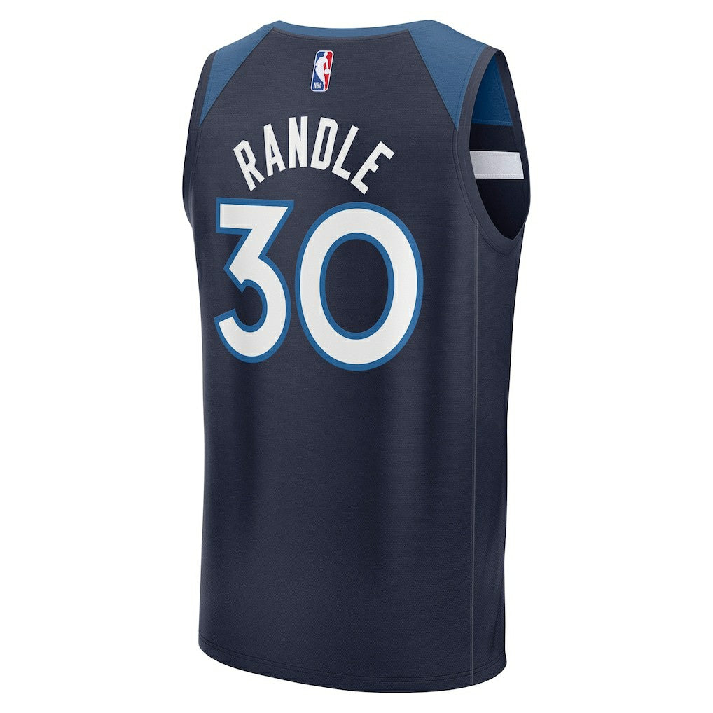 Fanatics Julius Randle Minnesota Timberwolves Fast Break Replica Player Jersey Icon Edition Navy