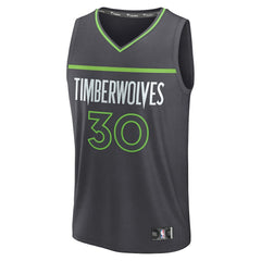 Fanatics Julius Randle Minnesota Timberwolves Fast Break Replica Player Jersey Statement Edition Charcoal