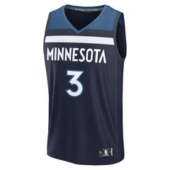 Fanatics Jaden McDaniels Minnesota Timberwolves Fast Break Replica Player Jersey Icon Edition Navy