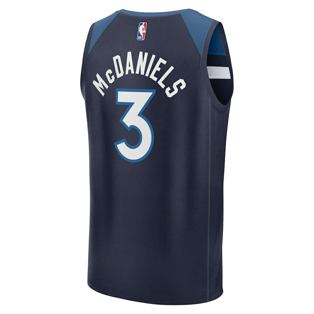 Fanatics Jaden McDaniels Minnesota Timberwolves Fast Break Replica Player Jersey Icon Edition Navy