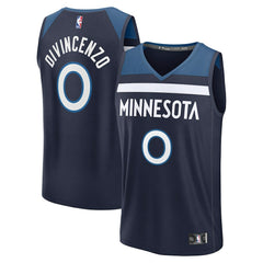 Fanatics Donte DiVincenzo Minnesota Timberwolves Fast Break Replica Player Jersey Icon Edition Navy