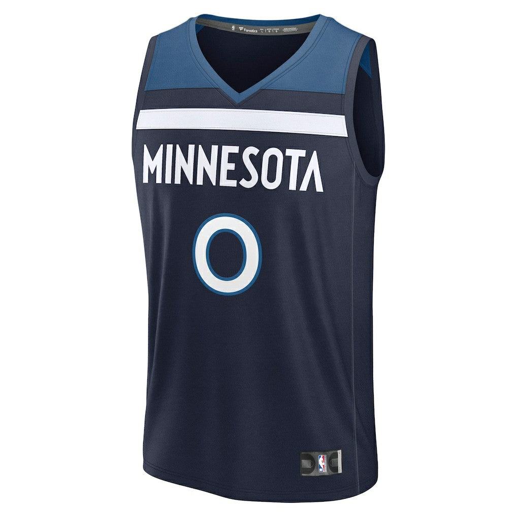 Fanatics Donte DiVincenzo Minnesota Timberwolves Fast Break Replica Player Jersey Icon Edition Navy