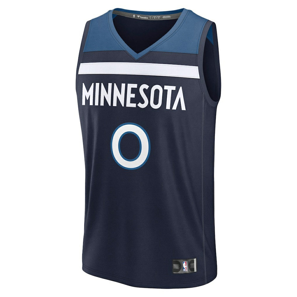 Fanatics Donte DiVincenzo Minnesota Timberwolves Fast Break Replica Player Jersey Icon Edition Navy
