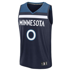 Fanatics Donte DiVincenzo Minnesota Timberwolves Fast Break Replica Player Jersey Icon Edition Navy