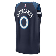 Fanatics Donte DiVincenzo Minnesota Timberwolves Fast Break Replica Player Jersey Icon Edition Navy