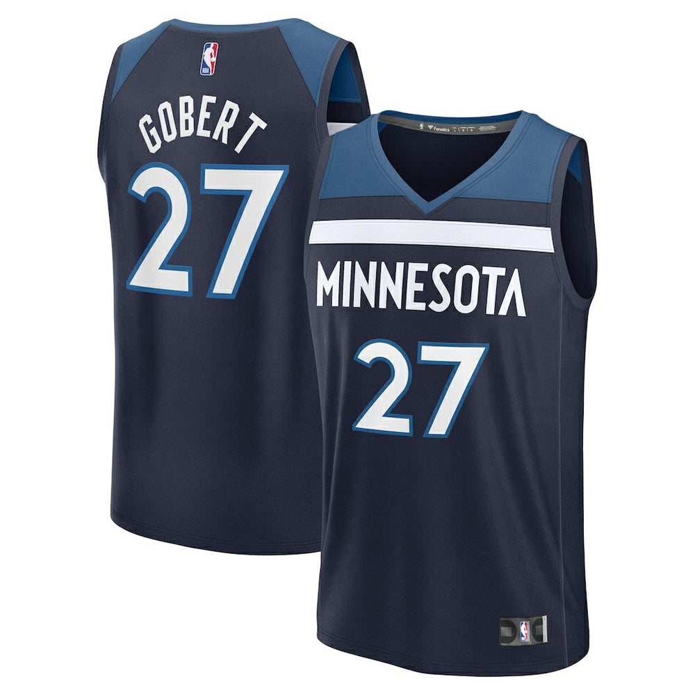 Fanatics Rudy Gobert Minnesota Timberwolves Fast Break Replica Player Jersey Icon Edition Navy