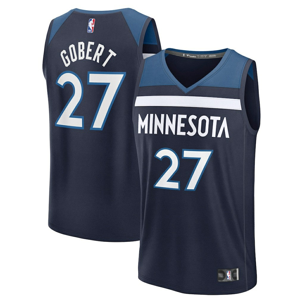 Fanatics Rudy Gobert Minnesota Timberwolves Fast Break Replica Player Jersey Icon Edition Navy